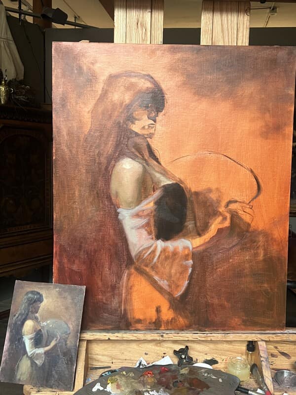 Self-portrait, stage 1