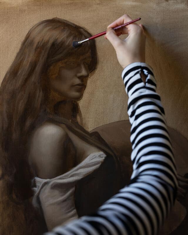 Self-portrait, stage 2