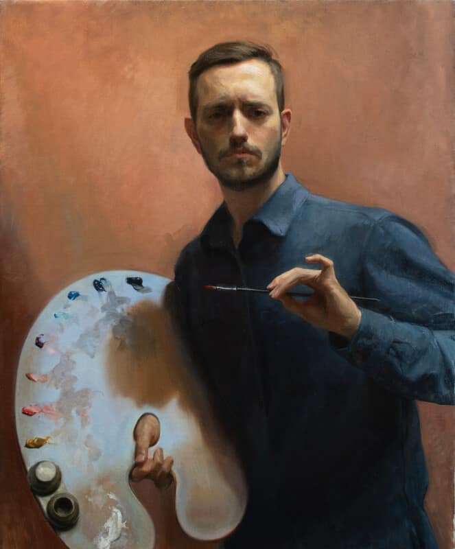 Self Portrait with the Promise of a Blue Sky, stage 1