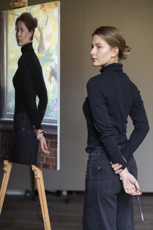 Thursday will be first time for art lovers to see Emma Garay's "Self Portrait Animus"